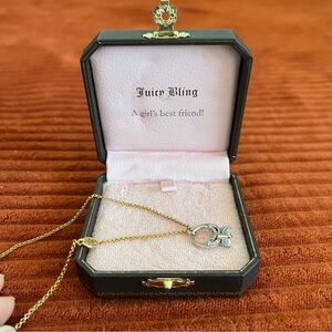 Juicy Couture Diamond Ring Pendant Necklace (Vintage Y2K)